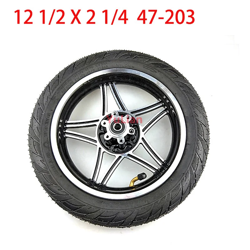 12 1/2X2 1/4 47-203 tire12.5 дюймовые колеса с внутренней трубкой и литыми дисками подходят