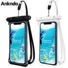 Ankndo Водонепроницаемый Прозрачный чехол для телефона с отделением для подводной съемки