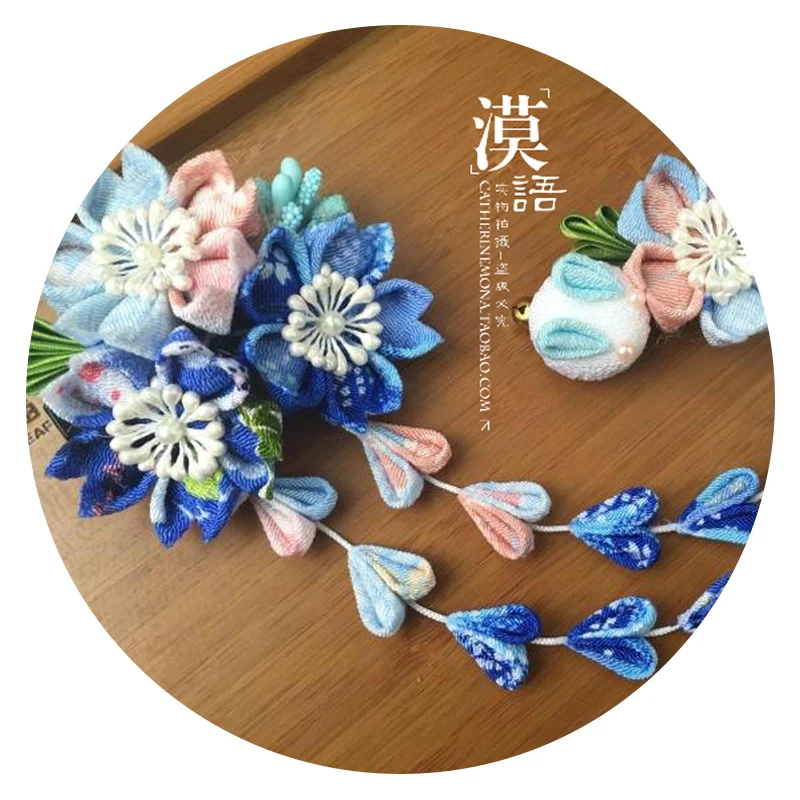 Японская заколка-кимоно ручной работы женская заколка для волос кимоно косплея