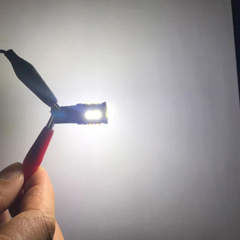 10 шт. T10 1 Вт светодиод 12 smd 3030 светодиодные выпуклые и плоские чипы 80MA W5W 168 Лампа