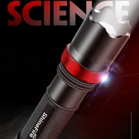 led flashlight multi function mini zoom flashlight can charge mobile phones rechargeable light burst flash life waterproof