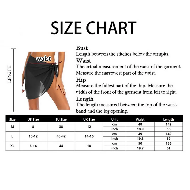 

2021 Women Beach Bikini Cover Up Solid Color Chiffon Wrap Skirt Sarong Scarf Beachwear Bathing Suit Beachwear Swimsuits Sexy