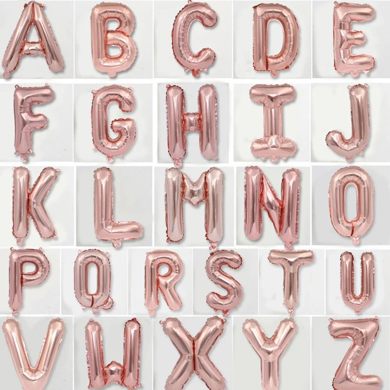 1 шт. 16-дюймовые фольгированные воздушные шары с надписями | Дом и сад