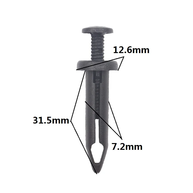 

20 шт., длинные винты, пластиковая заклепка для Ford, универсальный автомобильный бампер, крыло, дверные крепежные зажимы