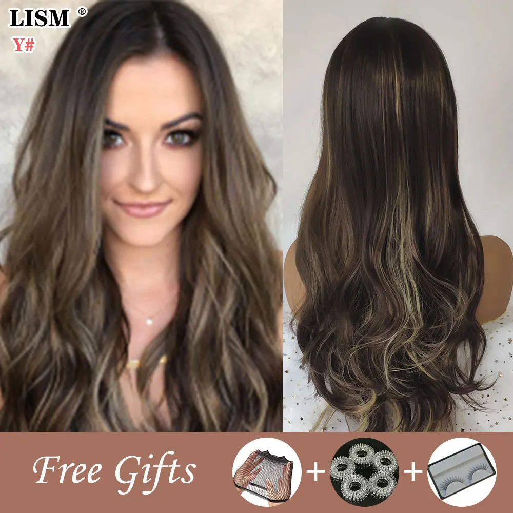 Женский модный желтый парик вьющиеся синтетические парики натуральные