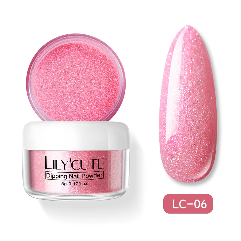 6 LILYCUTE 5 г/кор. Блестящий лак для ногтей цветной жемчужный блеск погружающий порошок для ногтей французская система для нанесения ногтей натуральный сухой порошок для ногтей - Цвет: 6