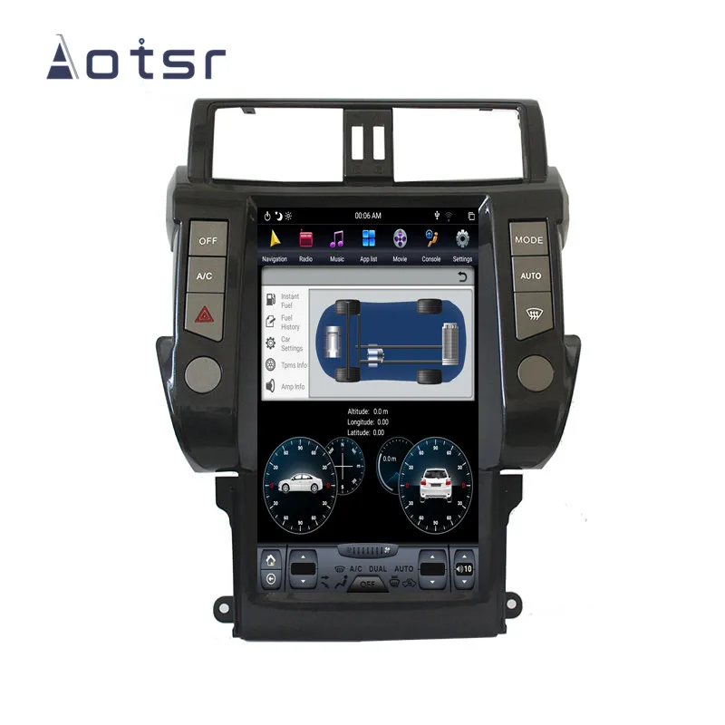 Автомобильный видеомагнитофон 13 6 дюймов Android 8 1 4 Гб ОЗУ в стиле Тесла GPS-навигация