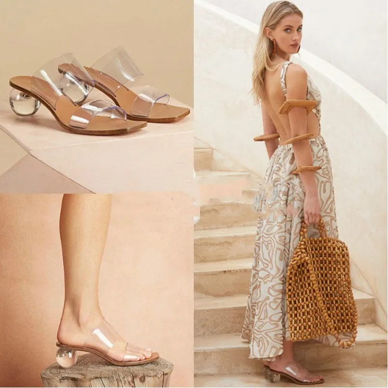 Sandalias Feminina Милые тапочки Женские прозрачные сандалии Летние пляжные Модные