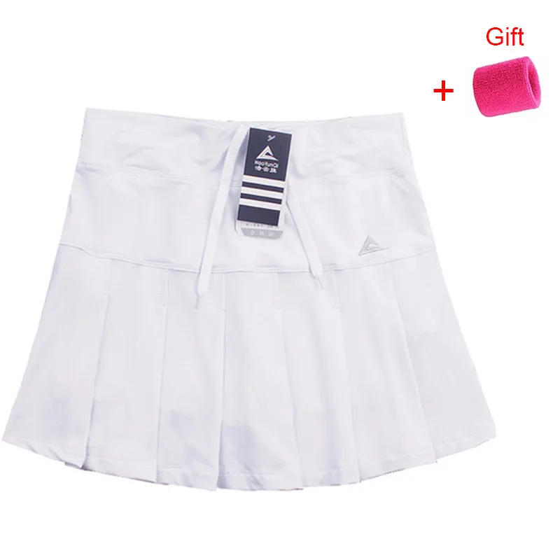 

Sports Skirt Pants Women's Net Badminton Quick Dry Short Fitness Running Fake Two Pieces White Small Half-length Plus Plus Size