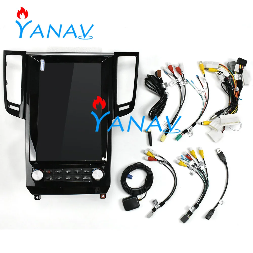 

Tesla style Car GPS navigation with 12.1 inch vertical screen For- infiniti fx50 2010 auto Multimedia dvd Player 4+64GB carplay