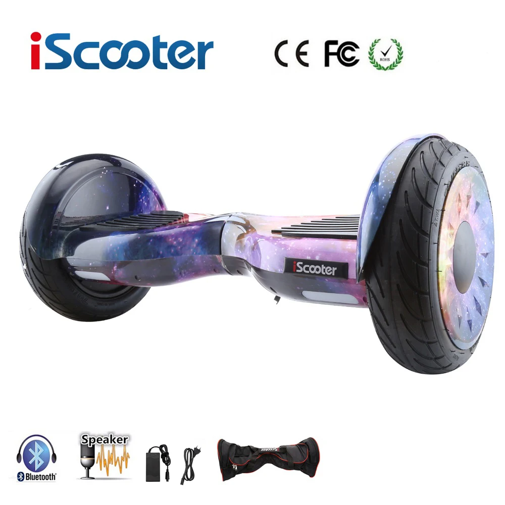 IScooter Ховерборд 10 дюймов bluetooth двухколесный умный самобалансирующийся скутер электрический скейтборд с динамиком giroskuter UL2722