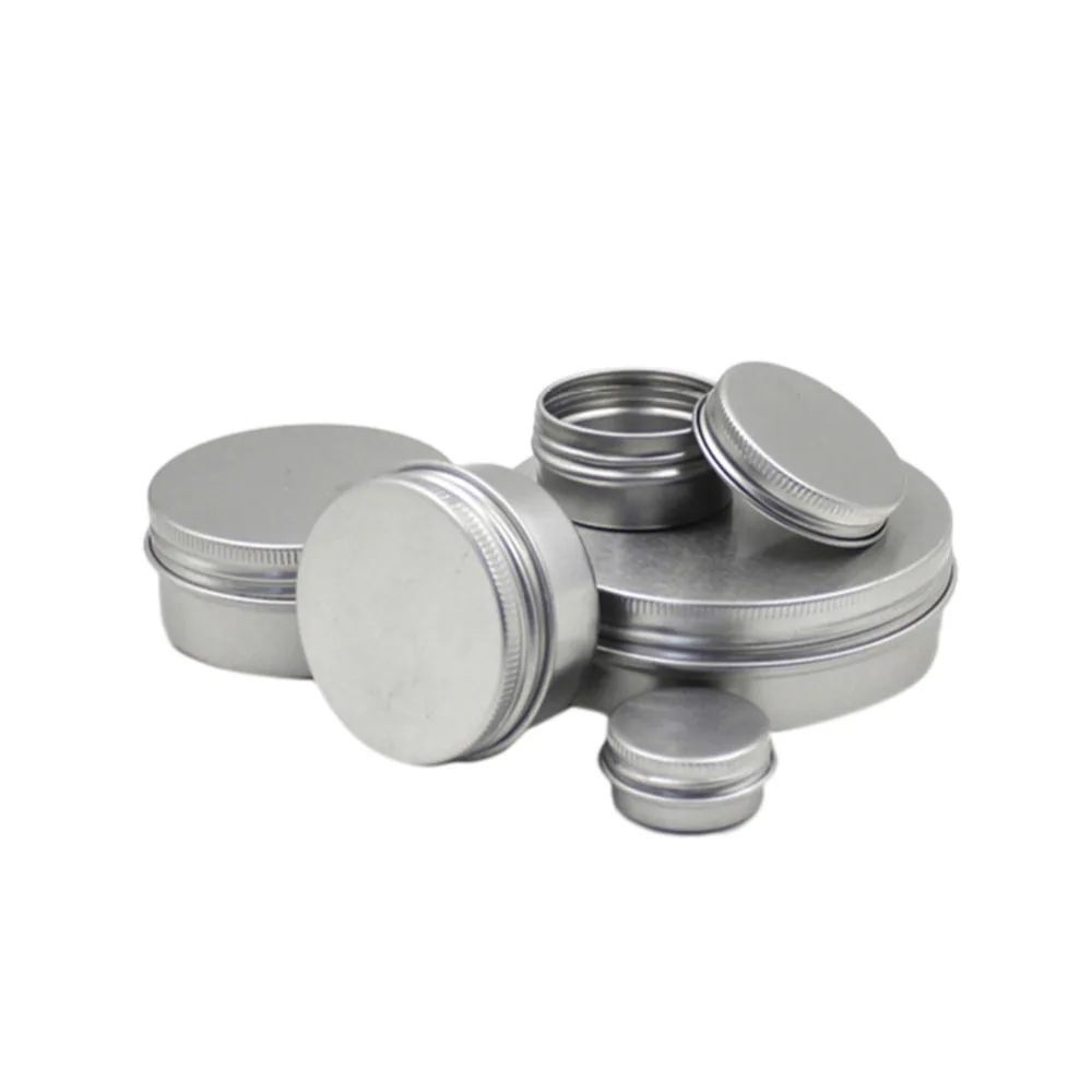 10/20/50/100/150ML Empty Aluminum Tin Jar Lip Balm Container Candle Jars Metal Containers Cream Pot Box | Красота и здоровье