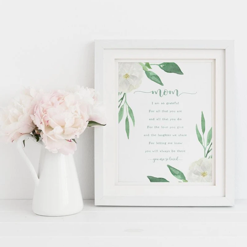 Мама с принтом цитатой вдумчивый подарок для мам поговорки акварельное