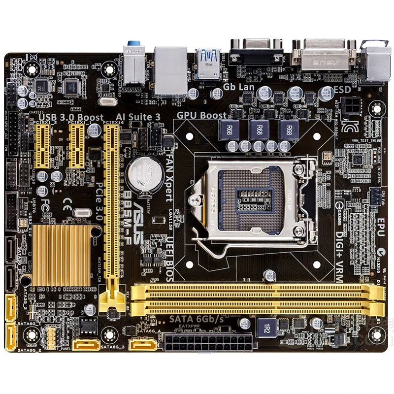 Материнская плата Gigabyte/Gigabyte B85M с четырехъядерным процессором i3 1150-pin совместимая