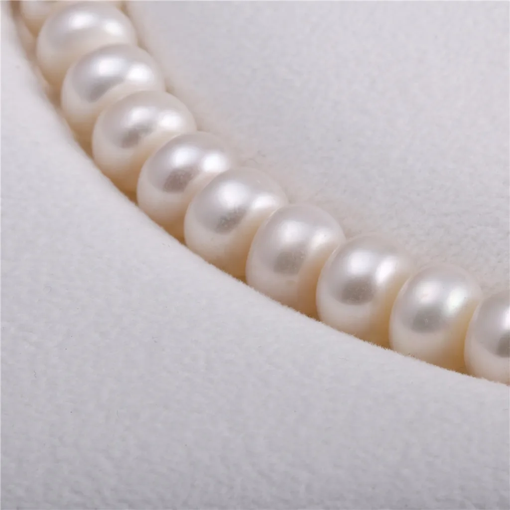 

New natural freshwater pearl white and pink irregular pearl beads used for jewelry making DIY bracelet necklace Size 9-10mm