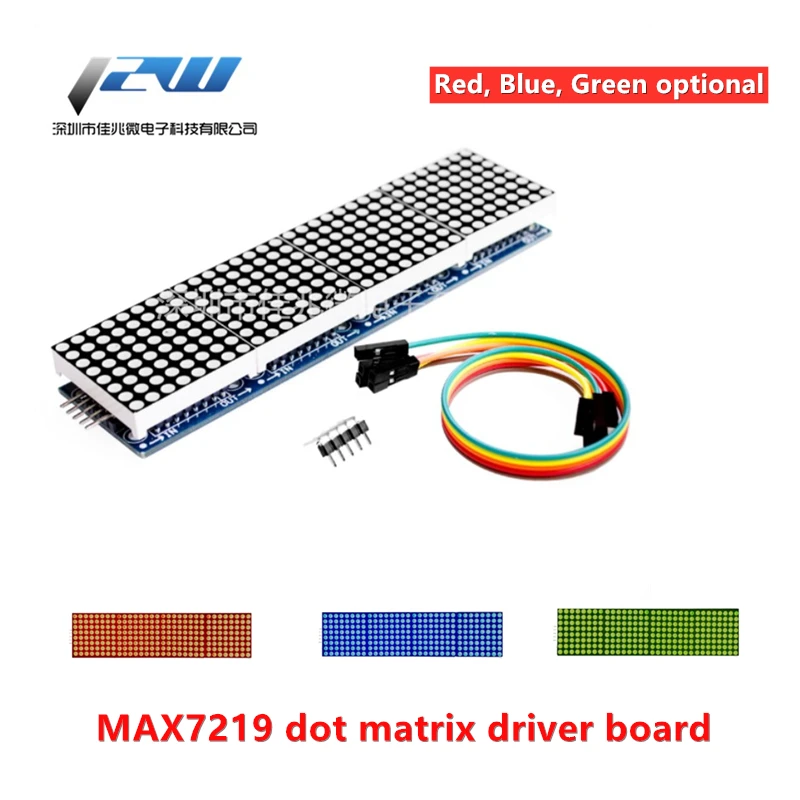 MAX7219 4 точечный матричный модуль микроконтроллер на одном дисплее с 5P линией в 1