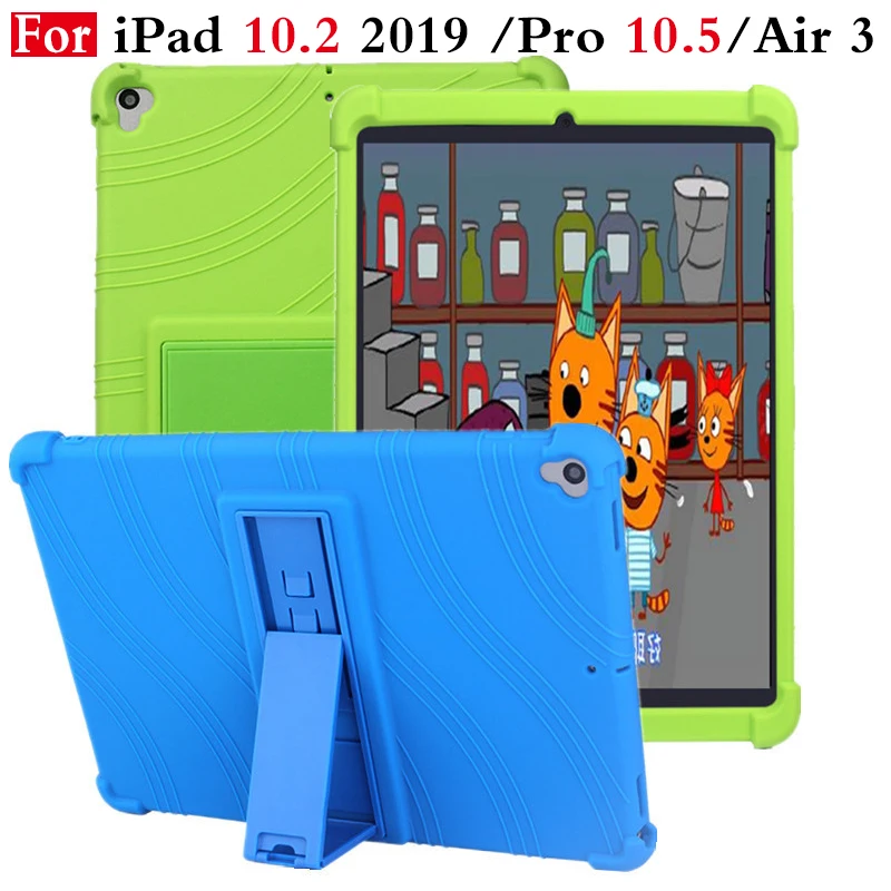 Чехол для iPad 7th 2017 10 2 мягкий силиконовый резиновый чехол-подставка чехол Apple air 3 5