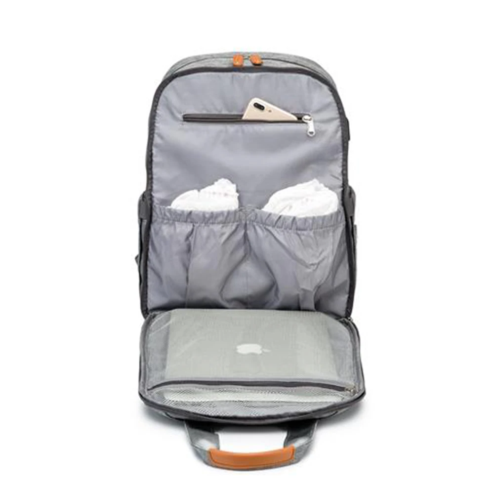 2in1 Changing Station Diaper Bag Backpack Waterproof Large Capacity Baby Travel Care Feeding Bottle Nappy with Pad | Мать и ребенок