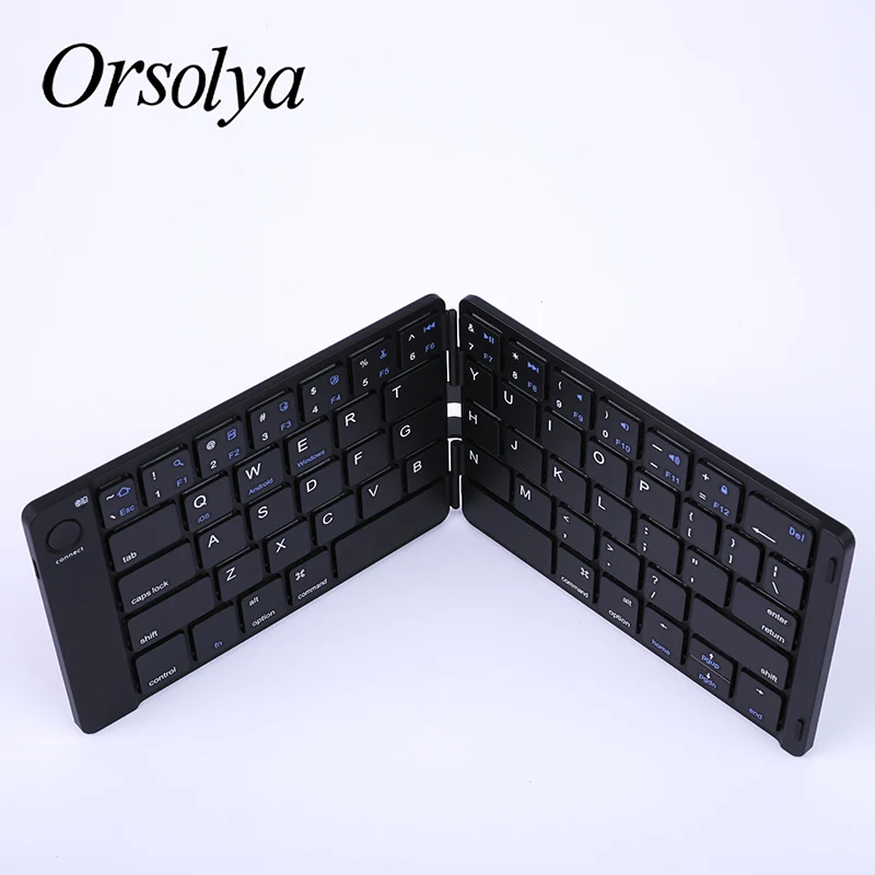 

Мини Bluetooth складная клавиатура с кожаной поверхностью, беспроводная клавиатура для ноутбука/планшета/телефона для Android/Windows /Apple