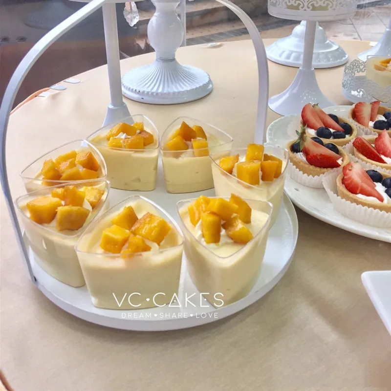 25 штук муссы десертная чашка прозрачная для пудинга торт аксессуары вечерние