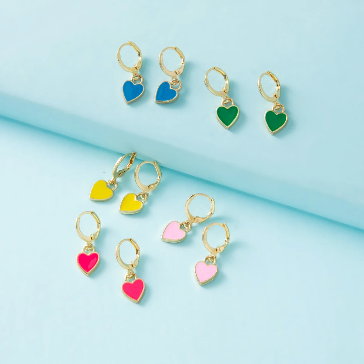 

Lost Lady New Fashion Love Pendant Women's Earrings Same Model Alloy Earrings Jewelry Wholesale Direct Sales