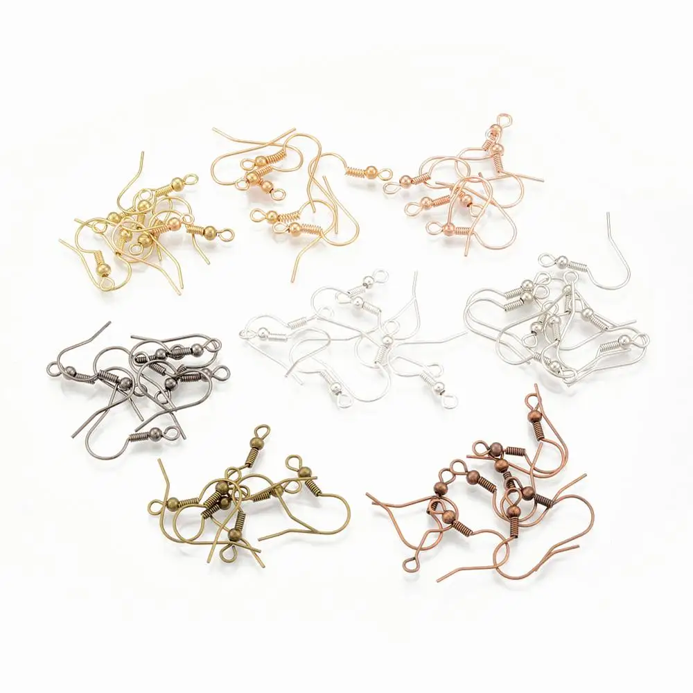 

100pcs/lot 20x17mm DIY Earring Findings Earrings Clasps Hooks Fittings DIY Jewelry Making Accessories Iron Hook Earwire Jewelry