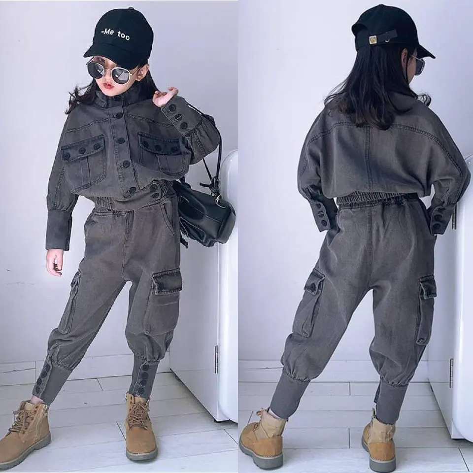 

Toddler Kids Girl Clothes 2Pcs Set Spring Long Sleeve Jackets Outwear +Pant Outfit Child Suit Fahion Autumn Baby Girls Outfits