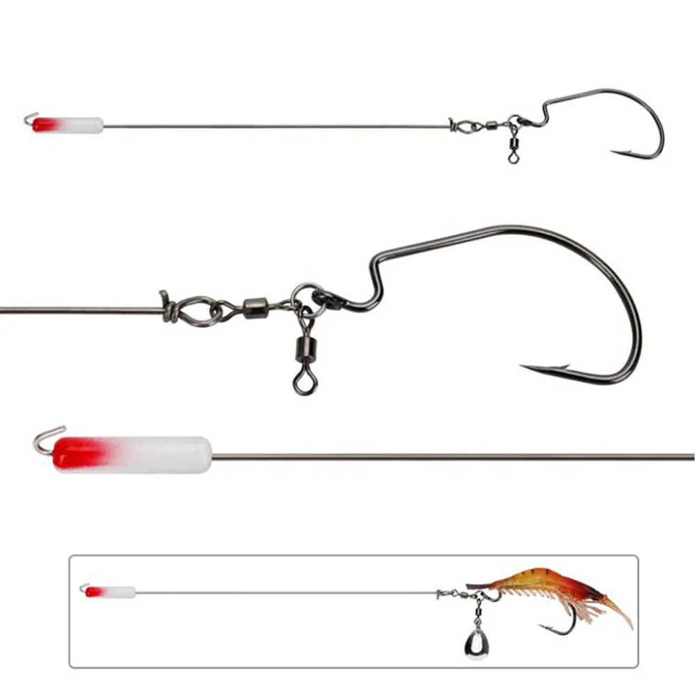 

2 шт кривошипный крючок морская Рыбалка двойной вращения рыболовный крючок провода линейная группа из металла с капли воды блестками враща...