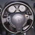 Пользовательский Руль управления чехол для Nissan Qashqai J10 X-TRAIL T31 NV200 Rogue 2008-2012, Кожаная оплетка на руль, шитье сделай сам