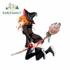 EARLFAMILY 13 см x 12,6 см для Хэллоуина ведьма забавные наклейки на автомобиль пользовательские печатные наклейки водонепроницаемые солнцезащитные автомобильные двери протектор