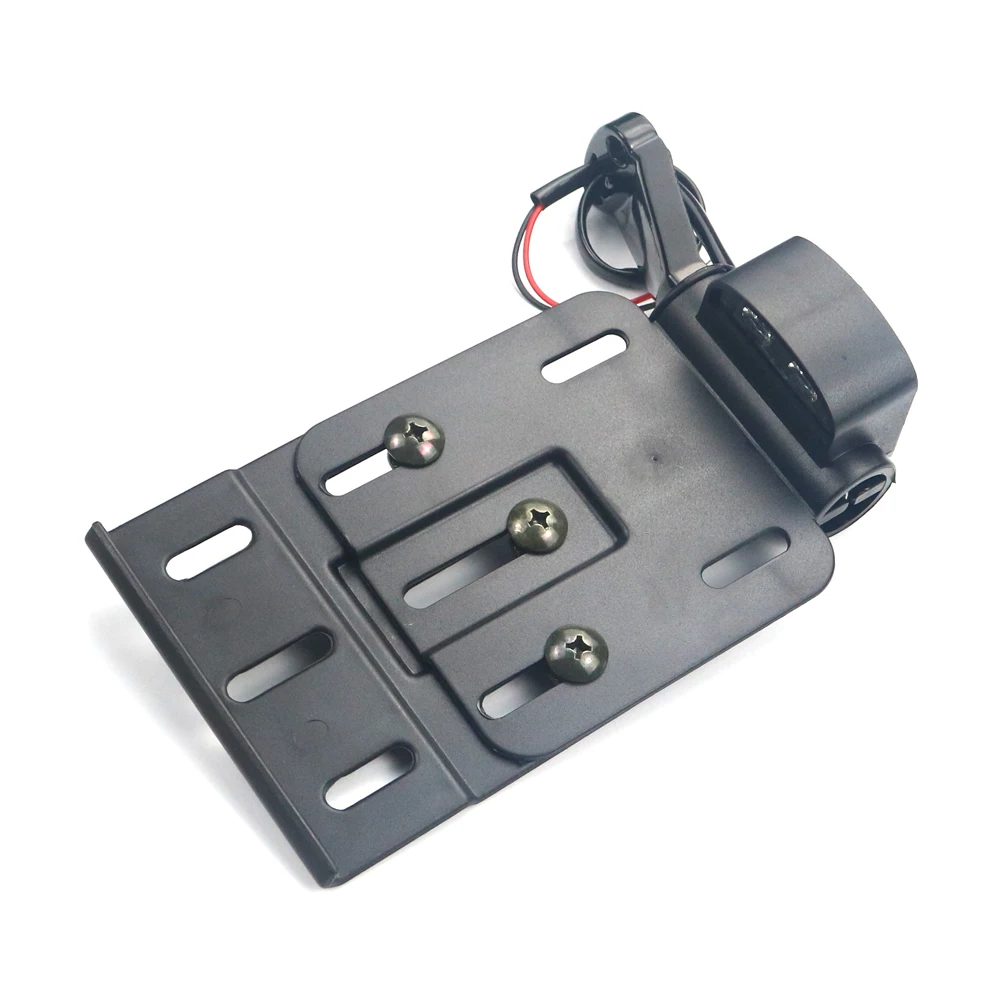 Складной боковой кронштейн для номерного знака мотоцикла со светодиодной