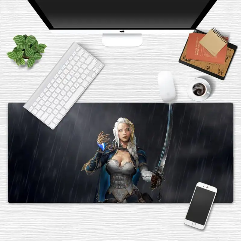 

word of Warcrafts Laptop Computer Mousepad X XL XXL Non-slip Cushion Thickness 2mm
