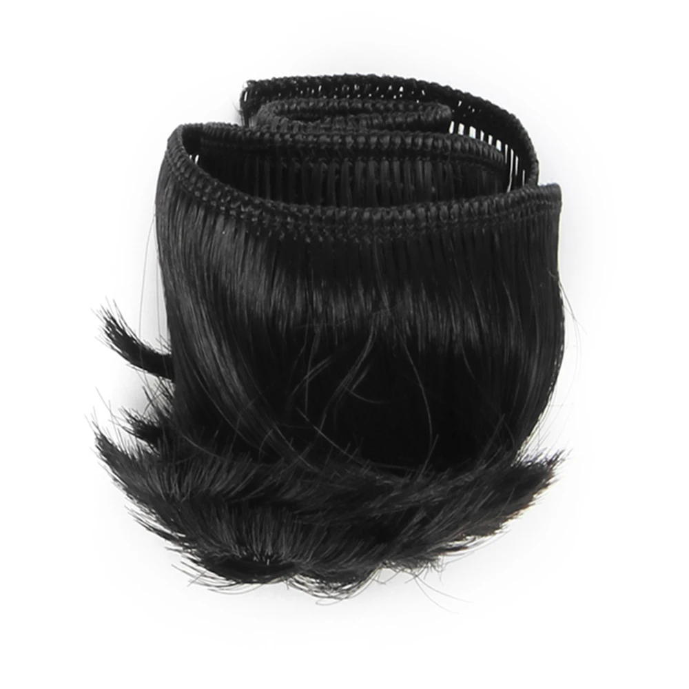 Кукла парик короткие 5 см DIY мини-трессы волнистые волосы кукла бахрома для BJD SD Куклы и игрушки ручной работы куклы аксессуары