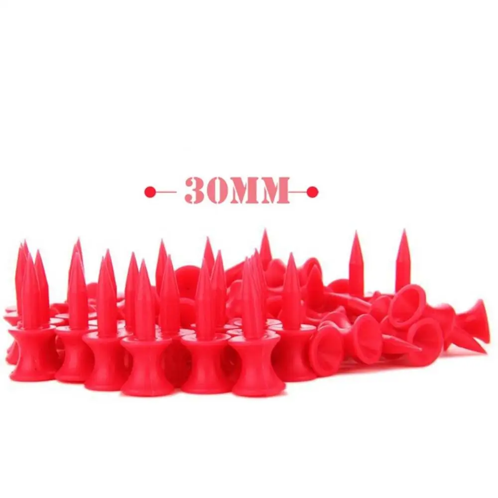 

50Pcs Ball Holder Standing Nails Plastic Golf Tees Golfer Training Accessories