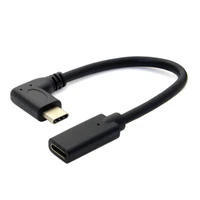 ywtxuan 1m 3ft 90 degree usb 3 1 type c male to female charge and data sync extender extension cord