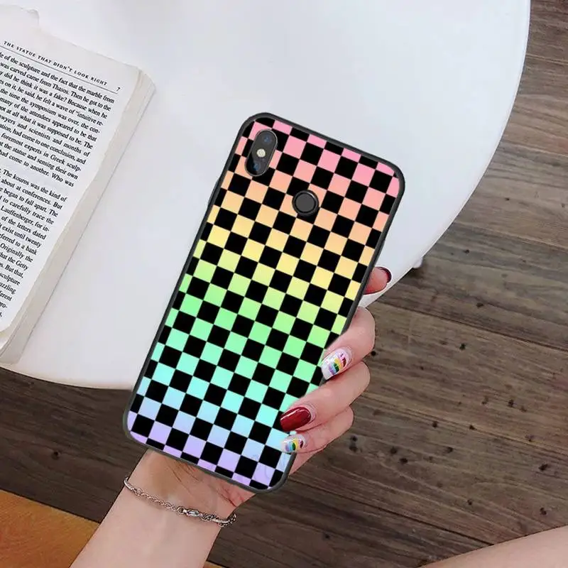 

Checkerboard Plaid Checked Checkered Phone Case For Xiaomi Redmi note 7 8 9 t max3 s 10 pro lite coque shell cover funda