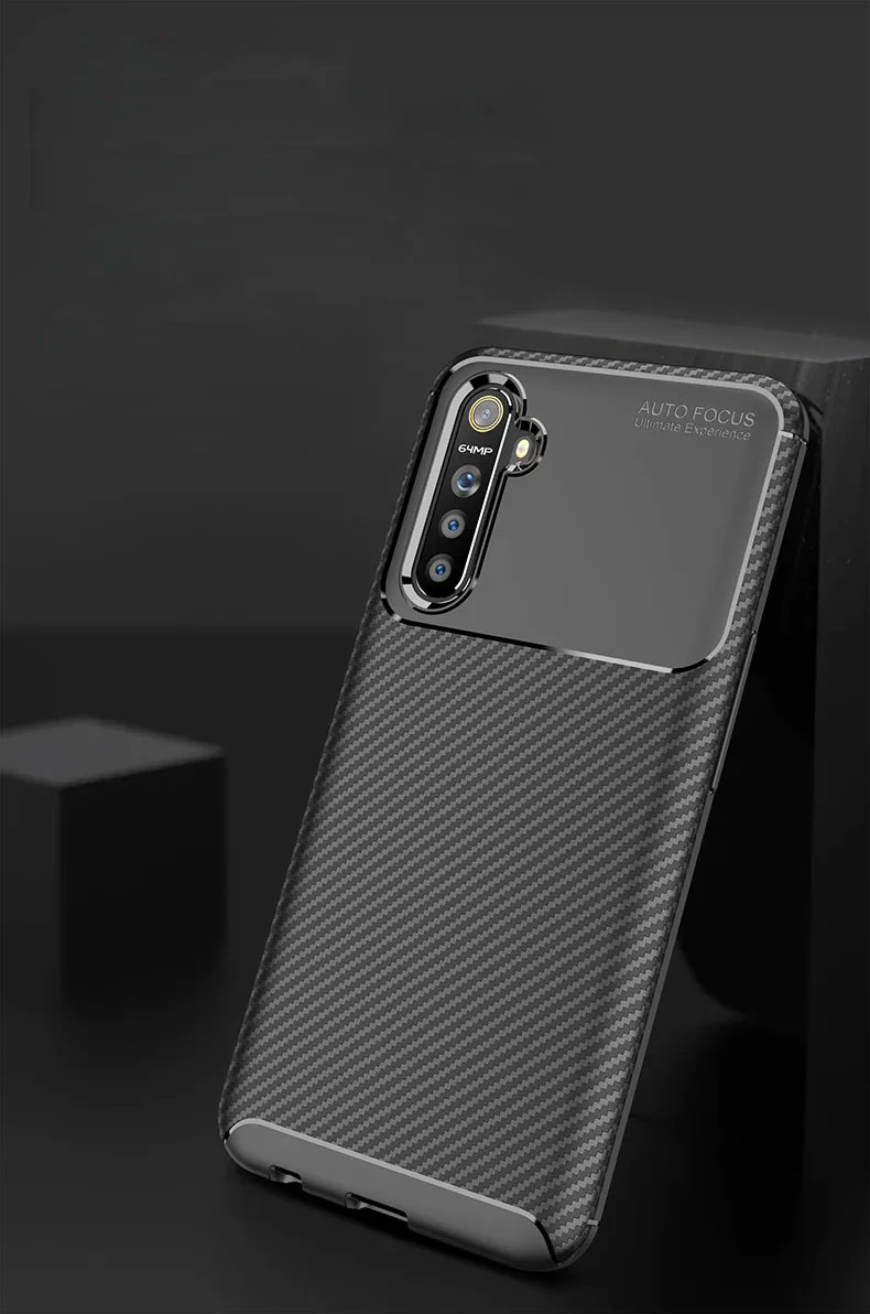 Realme XT X2 сверхпрочный Мягкий защитный чехол из углеродного волокна для OPPO A1K Realme 3 5 Q Pro A7 A5S Reno 2 Z Ace A9 A5
