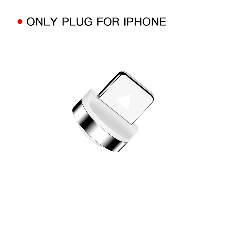 Only IOS plug IHaitun роскошный Магнитный usb-кабель 3A type C для samsung QC 3,0 type C Micro Quick Charge 4,0 Fast type-C для iPhone 11 Oneplus 7 Huwei P30 Pro Samsung S10 Plus Note 10 X 8 Xiaomi 9 Redmi Note 7 - Цвет: Only IOS plug