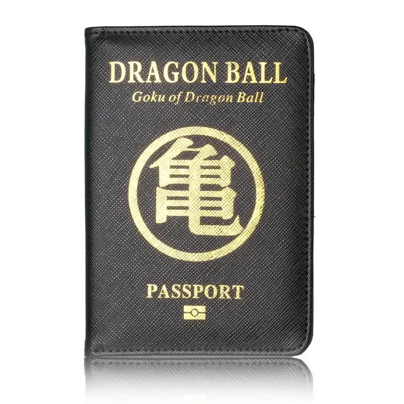 TRASSORY Goku из кожи Dragon Ball RFID Блокировка Обложка для паспорта с чехол для карты и билета - Цвет: Goku 2