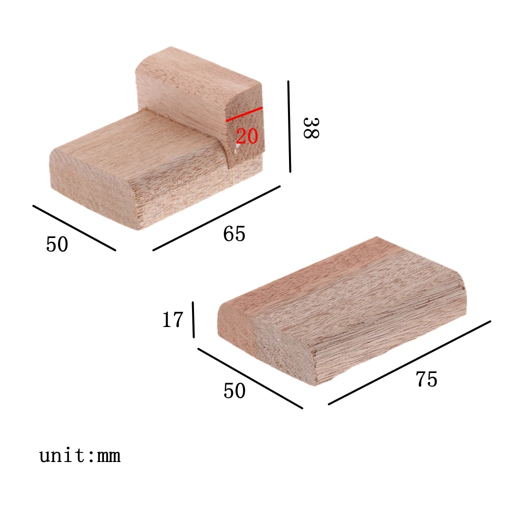 

Mahogany 23 Inch Ukulele Brace Wood Block Set For Ukulele Making Parts