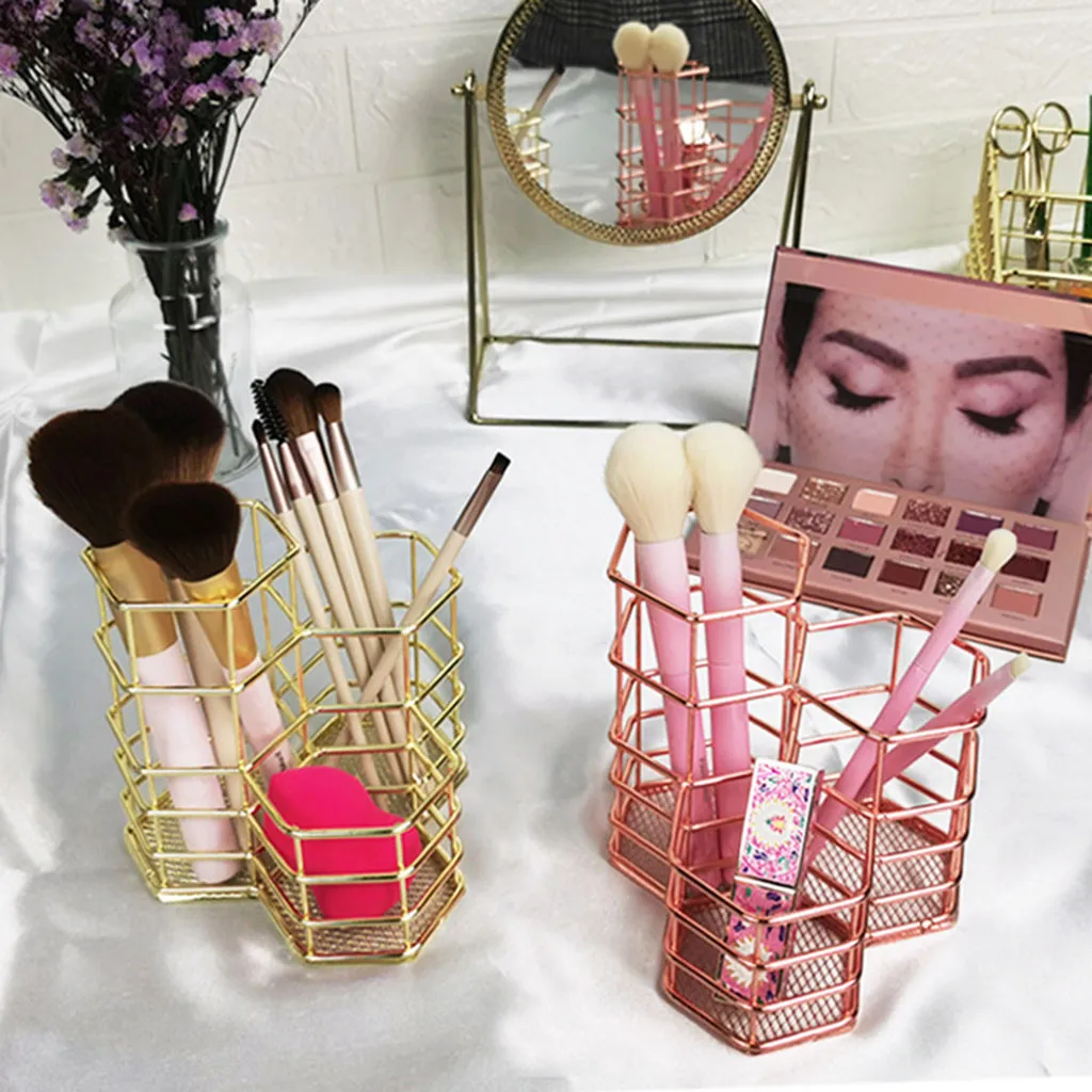 Держатель для карандашей @ 40 круглая железная сетчатая Подставка под розовое