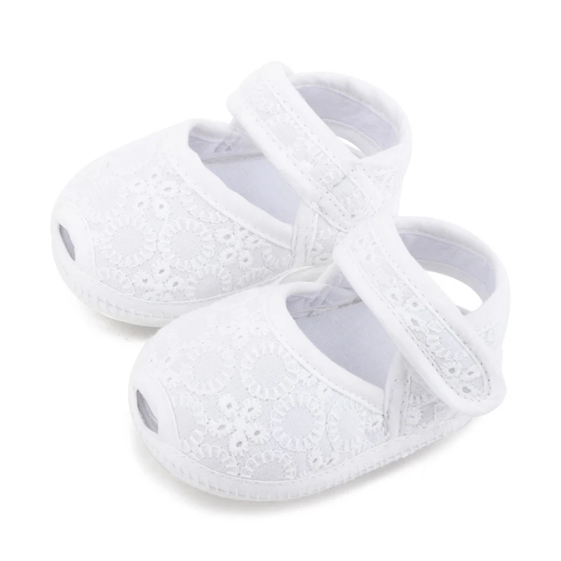 

Summer Infant Wedding Lace Open Sandals Baby Girls Breathable Anti-Slip Sandals Newborn Soft Pre-walking Shoes Baby Shoes