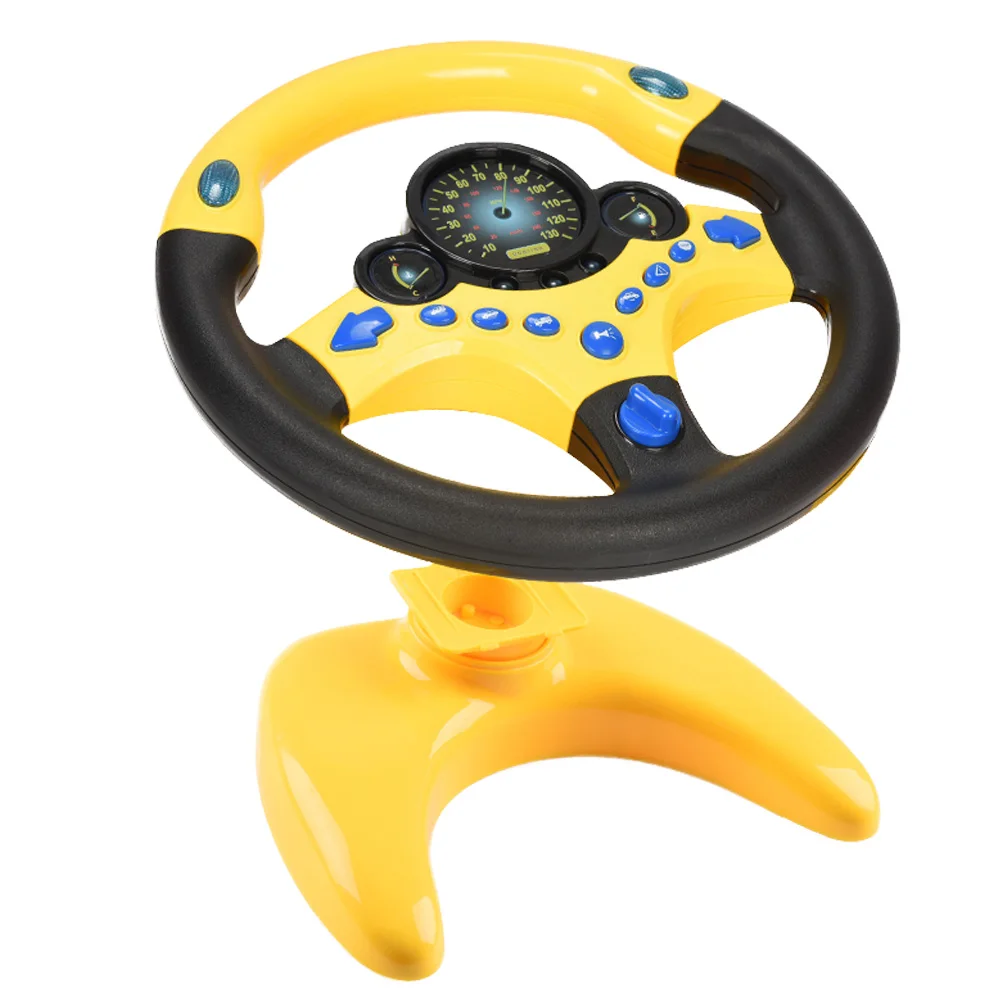 Дети Монтессори мультфильм имитация руль музыкальный контроллер привода пилот