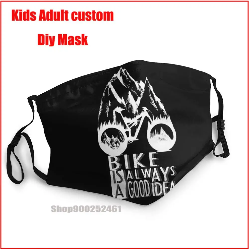 

MTB Mountain Biking Cycle Is Good Idea DIY kids fashion mask washable reusable face mask kids mouth mask with design funny