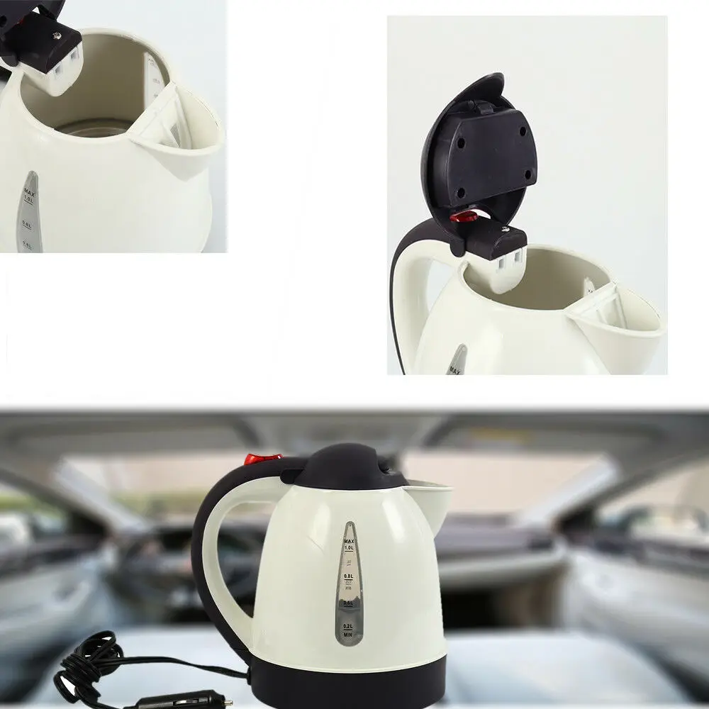 1000ML 12v Camper Car Accessories Cars Hot Electric Kettle Portable Travel RV Van Motorhome Cigarette Lighter Socket | Автомобили и