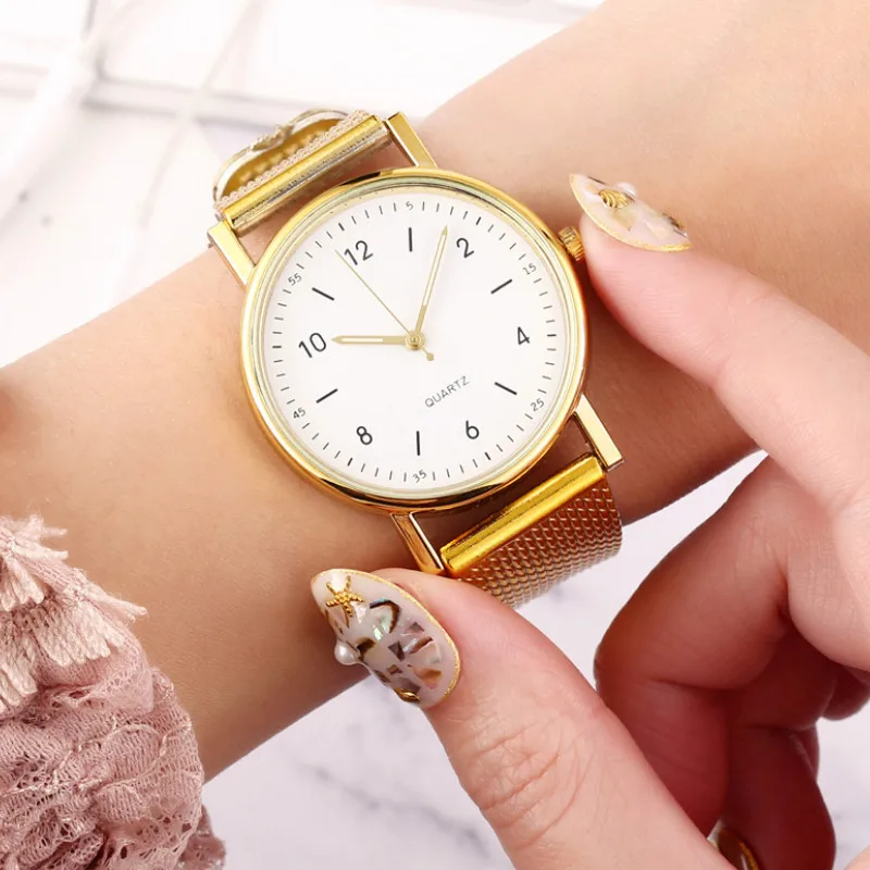 

Jewelry Gifts Ultra-thin Luminous Mesh Strap Quartz Watches