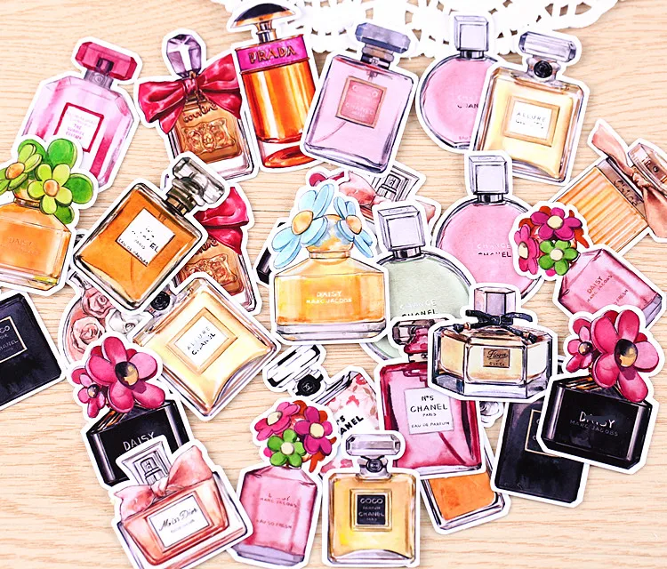 Модная одежда для девочек школьная сумка духи обувь наклейки водонепроницаемый