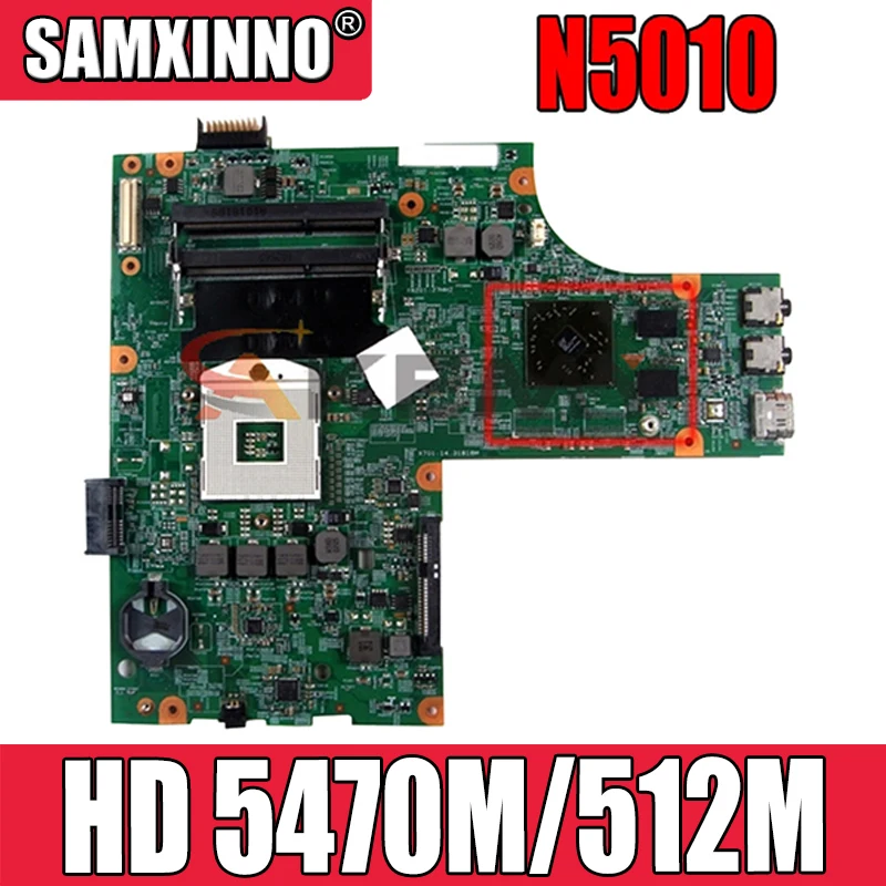 

Akemy для DELL Inspiron N5010 Материнская плата ноутбука CN-0VX53T VX53T 48.4HH01.011 HM57 HD 5470M/512M материнская плата для ноутбука