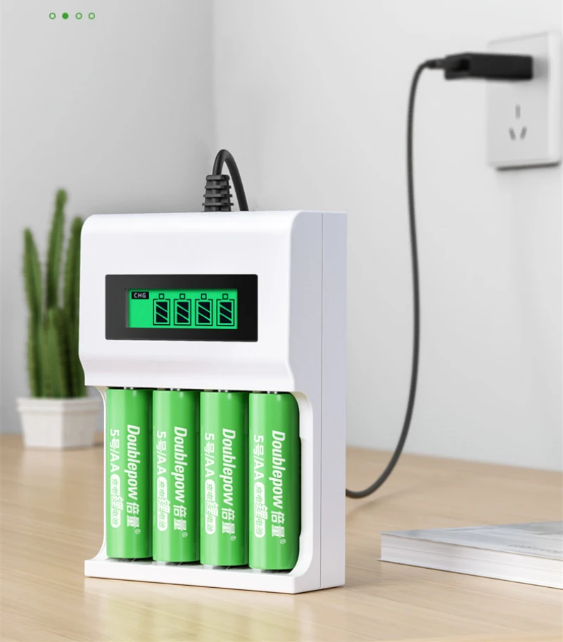 

Doublepow No.5 battery AA rechargeable battery 1.5V lithium USB convenient charge 3400MWh
