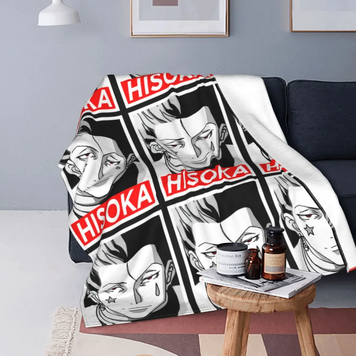 

Hunter X Hunter Hisoka HXH Anime Knitted Blankets Flannel Ultra-Soft Throw Blanket for Bedding Couch Bedroom Quilt